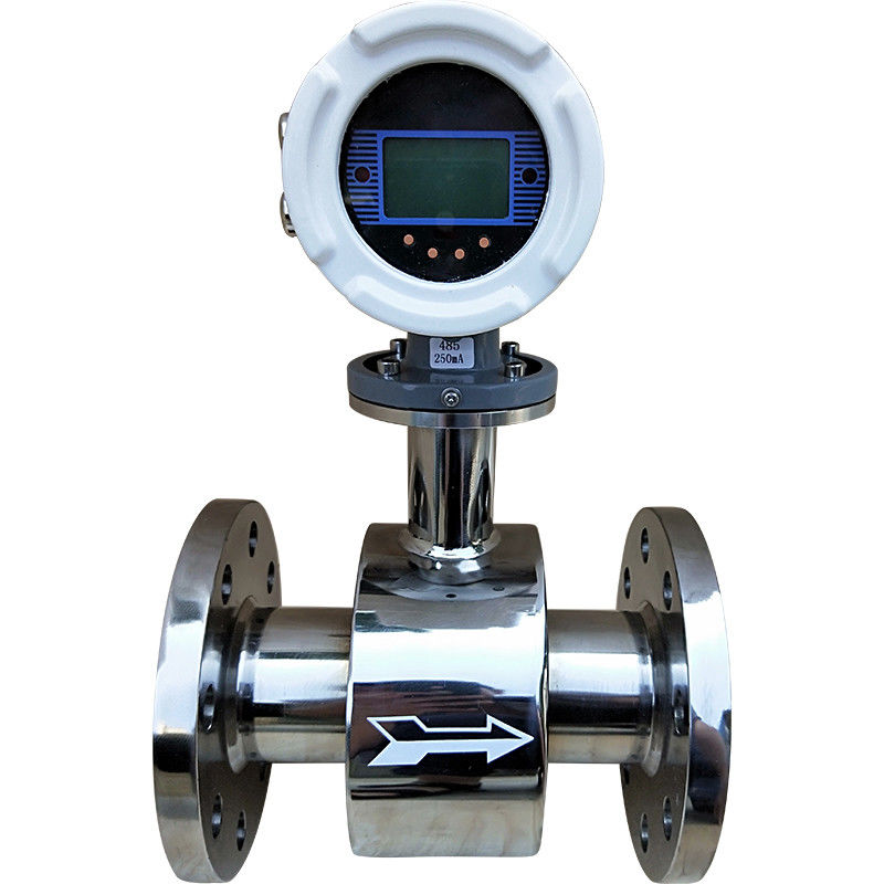Tipo misuratore di portata SST 1Cr18Ni9Ti della turbina di IP65 IP68 che collega il materiale a massa della flangia